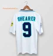 1996 England Retro Home Soccer Jersey Shirt SHEARER #9