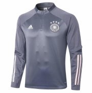 2020 EURO Germany Grey Zipper Sweat Shirt