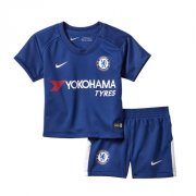 Kids Chelsea 2017-18 Home Soccer Shirt with Shorts
