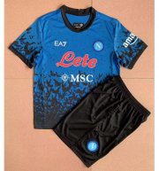 Kids Napoli 2022-23 Halloween Special Maglia Gara Soccer Kits Shirt With Shorts