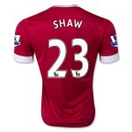 2015-16 Manchester United SHAW 23 Home Soccer Jersey