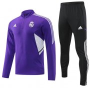 2022-23 Real Madrid Training Kits Purple Sweatshirt with Pants