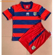 Kids Parma Calcio 2021-22 Goalkeeper Red Soccer Kits Shirt With Shorts