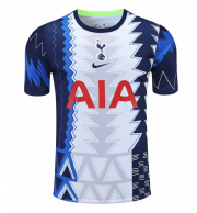 2021-22 Tottenham Hotspur White Blue Training Shirt