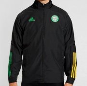 2020-21 Celtic Black Hoodie Windbreaker Jacket