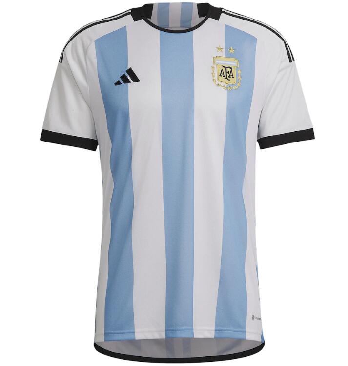 2022 World Cup Argentina Home Soccer Jersey Shirt - Click Image to Close