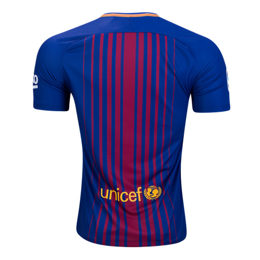 2017-18 Barcelona Home Soccer Jersey - Click Image to Close