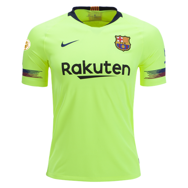 2018-19 FC Barcelona Away Soccer Jersey Shirt Ivan Rakitic #4 - Click Image to Close