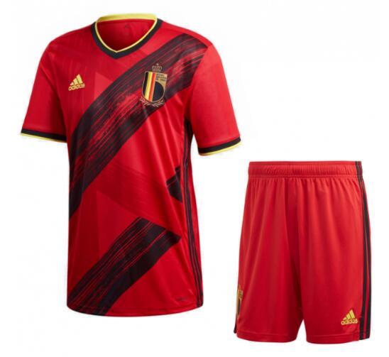 2020 EURO Belgium Home Soccer Jersey Kits (Shirt + Shorts)