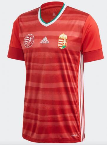 2020-2021 Euro Hungary Home Soccer Jersey Shirt