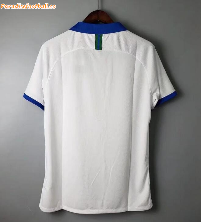 2019 Brazil Retro Away Soccer Jersey Shirt - Click Image to Close