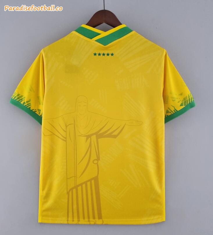 2022-23 Brazil Yellow Special Soccer Jersey Shirt - Click Image to Close
