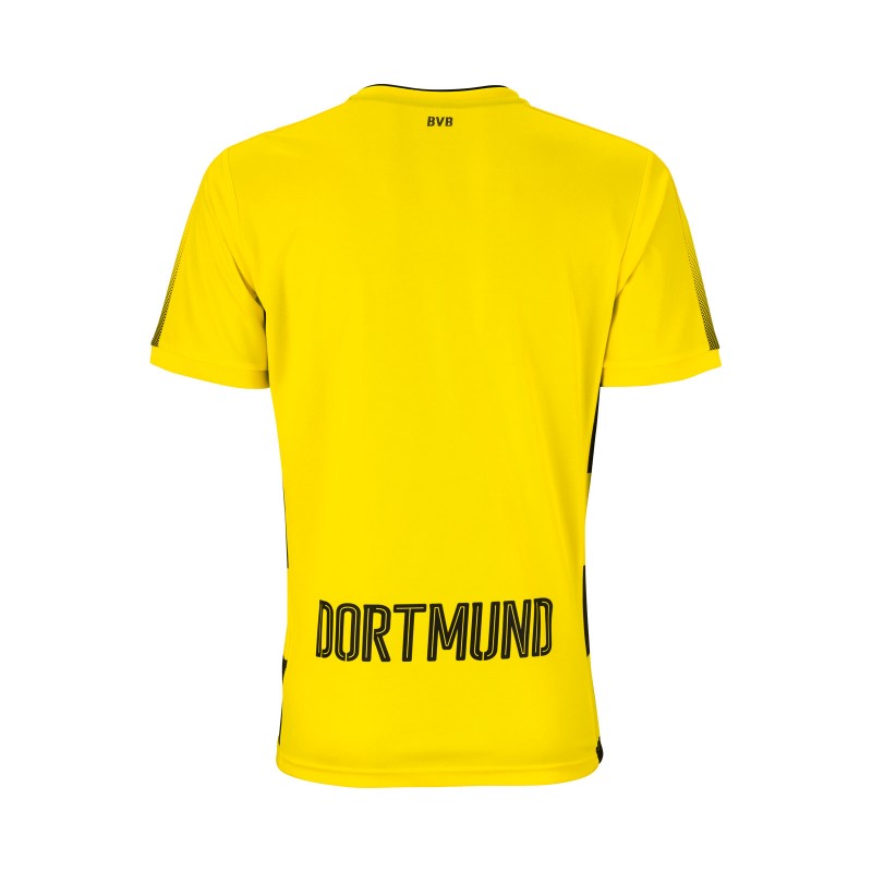 2017-18 Borussia Dortmund Home Soccer Jersey Shirt - Click Image to Close