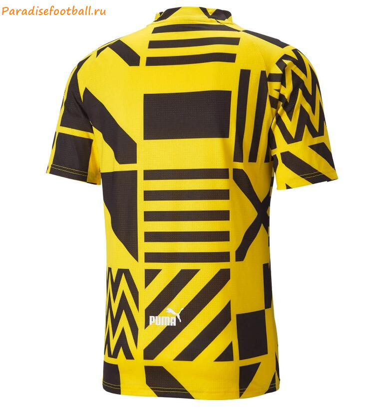 2022-23 Dortmund Black Yellow Pre-Match Training Shirt - Click Image to Close