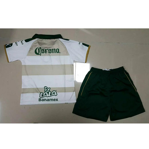 Kids Santos Laguna 2017-18 Third Soccer Shirt With Shorts - Click Image to Close
