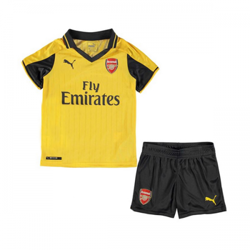 Kids Arsenal 2016-17 Away Soccer Shirt With Shorts
