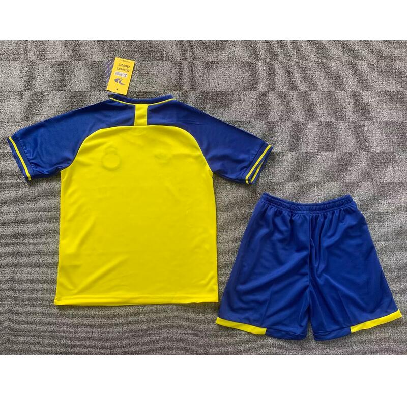 Kids/Youth Al-Nassr FC 2022-23 Home Soccer Kits Shirt With Shorts - Click Image to Close
