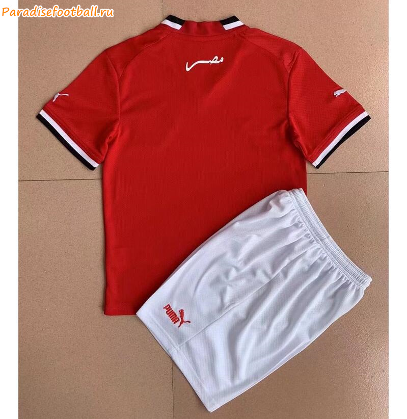 Kids 2022 World Cup Egypt Home Soccer Kits Shirt With Shorts - Click Image to Close