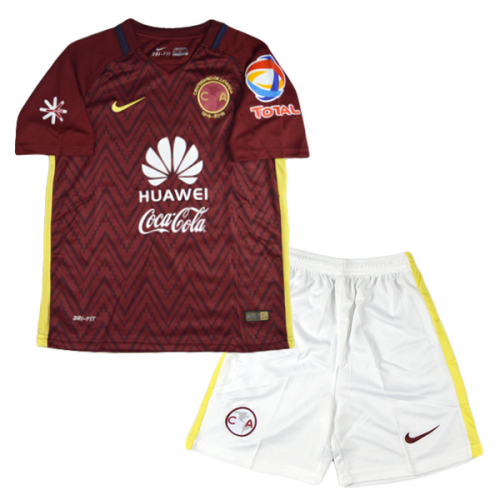 Kids Club America 2016-17 Memorial 100 Red Away Soccer Shirt With Shorts